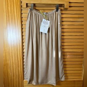 Tiare Hawaii Long Nude Skirt Slip One Size NEW